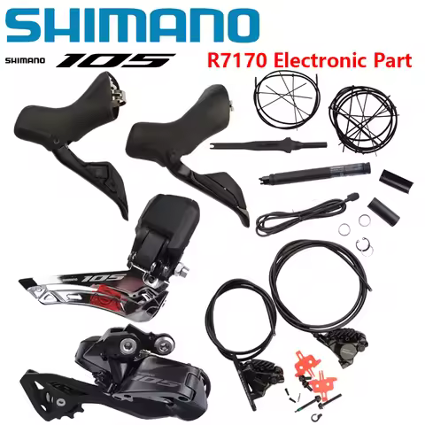Shimano 105 Series Di2 R7170 Electronic Groupset 2x12s For Road Bike No Crankset No Cassette No Chai