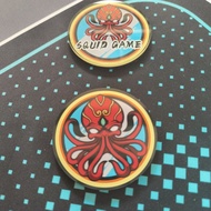 德州鱿鱼卡鱿鱼游戏鱼牌鱿鱼币德州鱿鱼庄码压牌Dezhou Squid Brand Ceramic Chip Store Code Dezhou Special Prop Large Size Allo