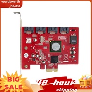PCI-E X1 to 4-Port  3.0  Card Adapter with Silicon Image SATA2.0 III Converter for Enhanced Storage 
