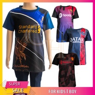 (HARGA BORONG) KIDS BOY JERSEY T-SHIRT FOOTBALL SOCCER SHORT SLEEVES (BAJU JERSI BUDAK LELAKI LENGAN PENDEK BOLA SEPAK)