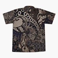 KEMEJA KATUN Men's Short Sleeve Batik Shirt, Cotton Material KE401, Size M 3L 8L