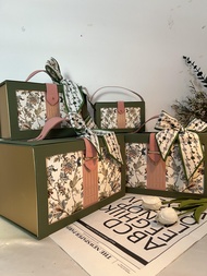 UNIGOLD Flower Series Light Luxury Gift Box (Include Ribbon) ( (4 Size) Kotak Hadiah Birthday Box Pa