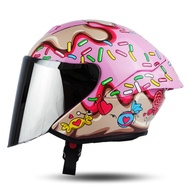 Jual Helm Jitsu Js1 Wanita Half Face Motif Candy Murah