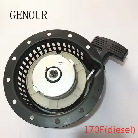 Recoil Starter Assy For Chinese Diesel Generator KM170F 170FA 2KW 4HP Kama Kipor Yanmar L40 L48 KDE2