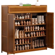 【Bamboo Shoe Cabinet】Bamboo Wood Shoe Shelf/ 5/6/7 Tier Shoe Rack