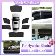 For Hyundai Elantra Avante CN7 2021 2022~2024 2025 Magnetic Curtains Sunshade Shading Visor Car Part