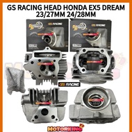GS RACING HEAD HONDA EX5 DREAM 23/27MM 24/28MM RACING HEAD GRAVITY SPEED RACING HEAD SIAP VALVE SET 