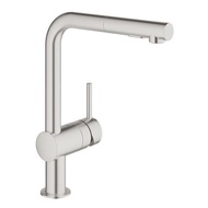 Sink mixer tap - Grohe Minta L-spout Super-steel Series