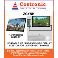 ZGYNK Portable screen monitor / extended Display 14" IPS 2K Monitor for Laptop / Computer / Smart ph