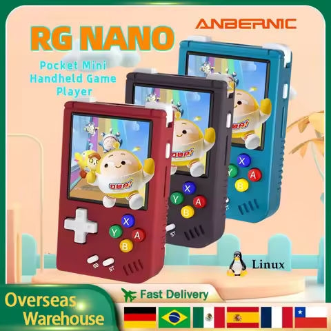 ANBERNIC RG Nano Mini Retro Handheld Game Console Portable Classic Gaming Player 1.54" IPS Screen Li