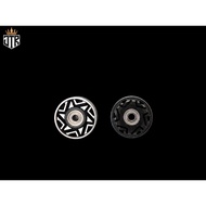 Tamiya CNC Aluminum Roller Shuriken D1 - 11.8mm & 12.8mm Black Series