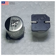 2PCS Japanese-Grade 1500uF 6.3V 105°C, SMD Capacitor, 10mm x 10mm