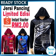 JERSIKU Baju Pancing Lengan Panjang Baju Memancing Lengan Panjang Fishing T Shirt Fishing Shirt Long