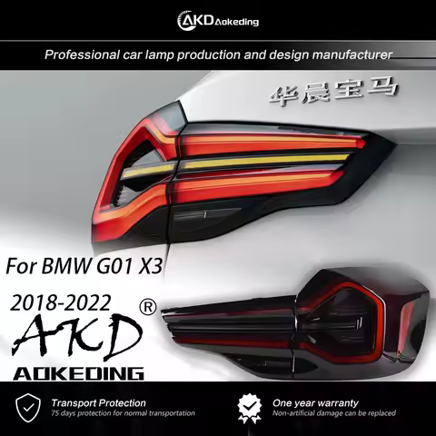 AKD Tail Lamp for BMW X3 G01 Tail Lights 2018-2022 IX3 G01 G08 LED Tail Light Rear Lamp Signal Rever