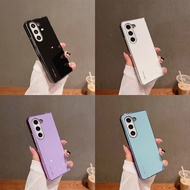 Suitable for Samsung fold5 Electroplating Simple Phone Case Galaxy Z Fold 5 All-Inclusive Folding Pr