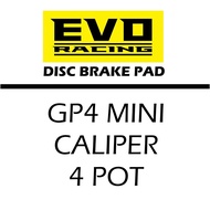 EVO RACING DISC WMOTO ES250 / GP4 MINI CALIPER 4POT SINTERED