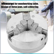 [fixory] Zinc Alloy Lathe Chuck 3 Wood Working Clamping Holder Parts Accessories