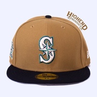 Ready Stok New Era Mlb Seattle Mariners 20Th Anniv Patch Wheat 59Fifty