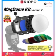 Triopo MagDome Color Filter Reflector Honeycomb Diffuser Ball Photo Accessories Kits For GODOX YONGN
