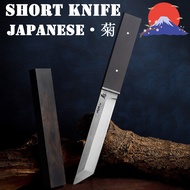 Japanese short knife มัตสึดะ คาตานะ 26CM ความแข็งสูง 57HRC สแตนเลส D2 Outdoor Knives เครื่องมือเอาตั