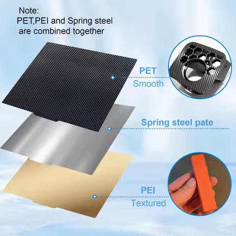 Upgrade MK3S Pei Sheet 300x300 220/235/310/350 Removal Textured PEI Magnetic Build Plate Ender 3 V3 
