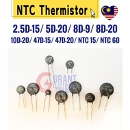 NTC Thermistor NTC 2.5D-15 5D-20 8D-9 8D-20 10D-20 47D-15 47D-20 NTC 15 NTC 60