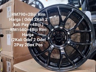 新 NEW SPORT RIM 17 INCH RM1580 4BIJI HARGA - ATIVA MYVI JAZZ CITY YARIS