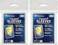 StarMaker 100 Sleeves Premium 66 x 91 mm Extra Thick 100 µm Extra Soft TCG Card Protection Transpare