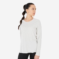 เสื้อยืดคอกลมแห้งเร็ว Decathlon MH500 สำหรับผู้หญิง ทรงหลวม สำหรับการวิ่ง ออกกำลังกาย วิ่ง กลางแจ้ง