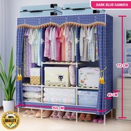 MHJ 5B (150cm  x 45cm x 172cm) DIY Almari Baju Wardrobe Solid Wood / Rak Baju Kayu Clothes Storage Rack Ready Stock