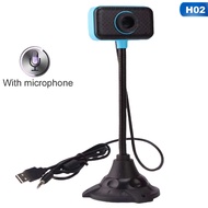 HD Camera Computer Webcam 480p USB Camera Rotatable Video Recording Web Camera With Mic Microphone F
