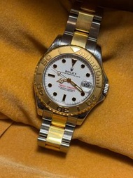 ✅全套齊全Full set 行貨✅間金遊艇✅勞力士Rolex Yacht-Master 68623 ✅35mm⚪️白陶瓷面 onyx字釘✅ 實體交收🏠-保證原裝✅