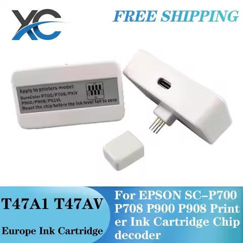Europe T47A1 T47 T47A Ink Cartridge Chip Resetter Compatible For EPSON SC-P700 P708 P900 P908 Printe