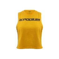 XPODIUM เสื้อกล้ามกีฬาแขนกุดสำหรับผู้หญิงแฟชั่นสวมใส่สบายลำลองคอกลมระบายอากาศได้ดีฤดูร้อนซับเหงื่อได