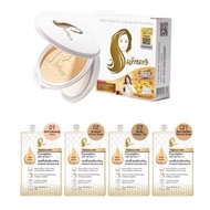 QR Chaonang Perfect Bright UV 2-way Powder Size 10g./Foundation Sachet Type 5g.