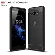 For Sony Xperia XZ2 Compact Case Carbon Fiber Anti-Knock Phone Cover Soft Silicon Phone For Sony XZ2