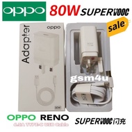 [1 YEAR WARRANTRY]65W/80W OPPO REALME RENO 4 Pro 5F 5Pro 6Pro 7 Pro Find X5 X3 Super VOOC 6.5A Type C Data Cable/Charger