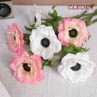 CLEOES Artificial Anemone, Real Touch Plastic Silk Anemone Flowers, Flower Arrangements Lifelike Han