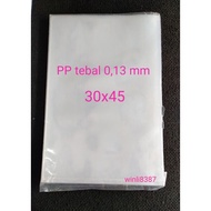 Thick PP plastic 30x45x0.13 mm