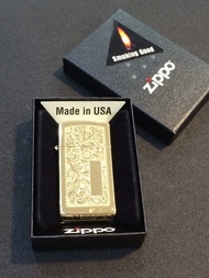 ORIGINAL ZIPPO SLIM VENETIAN BRASS 1652B