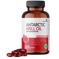 Futurebiotics Antarctic Krill Oil 1000mg with Omega-3s EPA, DHA, Astaxanthin and Phospholipids - Pre