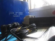 PS2 主機完整一組  原廠手把.記憶卡  附 盒裝 說明書. 功能正常