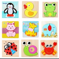 Wooden puzzle toy for kids - animal theme