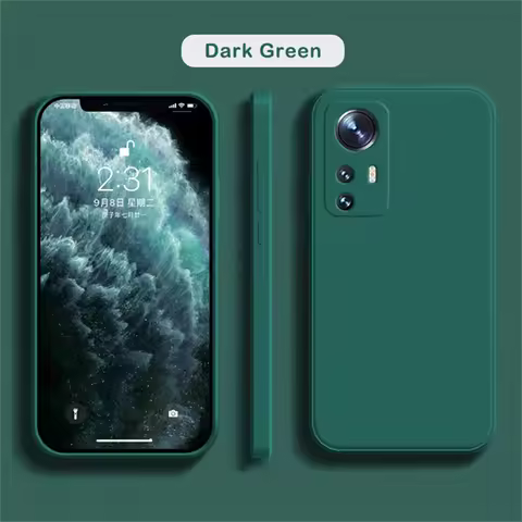 Square Liquid Silicone Cover for Xiaomi Mi 12T 12 T Pro 12 Lite 12X 12S Pro Ultra 12pro Phone Cases 