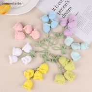 ont  Crochet Flowers Plant Keychain Artificial Flowers Hanging Decoration Wedding Gift Car Pendant Keychain Knitted Flower n