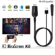 MiraScreen K6 Wireless HDMI Device Connects Phone to FULL HD 2.4 Ghz TV - Premium MiraScreen K6
