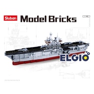 Sluban Bricks Warship 1088 pcs Boat Aircraft Carrier Block M38 B0699