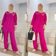 setelan Rayon Wanita CANDY / ONE SET KEKINIAN / Setelan Wanita FUCHIA / Set wanita CRINGKEL / SETELA