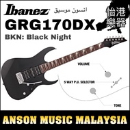 Ibanez GIO GRG170DX Electric Guitar, Black Night(BKN)