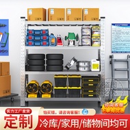 Customization304Stainless steel storage shelves for warehouses, basement cold storage rooms, adjusta